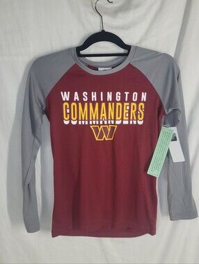 NEW Youth NFL Washington Commanders Long Sleeve Shirt 10/12